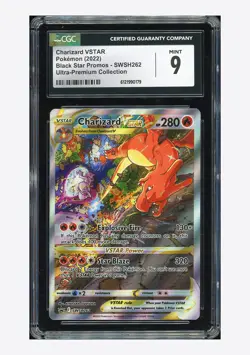 Pokemon CGC 9 Charizard VSTAR Promo 2022 SWSH262 Ultra Premium Coll. ENG - Image 1