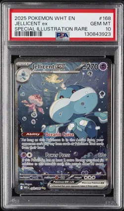 2025 POKEMON WHT EN-WHITE FLARE SPECIAL ILLUSTRATION RARE JELLICENT EX PSA 10 - Image 1