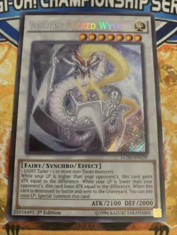 Yugioh Ancient Sacred Wyvern LC5D-EN239 1st Edition NM - Image 1