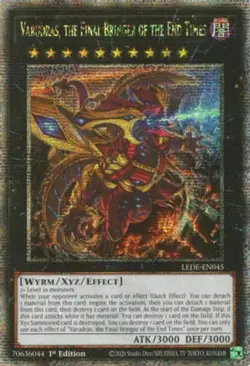 Yugioh! LP Varudras, the Final Bringer of the End Times - LEDE-EN045 - Quarter C - Image 1