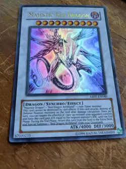 Yugioh Majestic Red Dragon ABPF-EN040 Altered Art Colourless Rare U-V-Oh! - Image 1