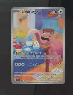 2024 Pokemon TEF EN Illustration Rare #180 Lickitung - Image 1