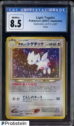 2001 Pokemon Japanese Darkness and to Light #176 Light Togepic CGC 8.5 - Image 1