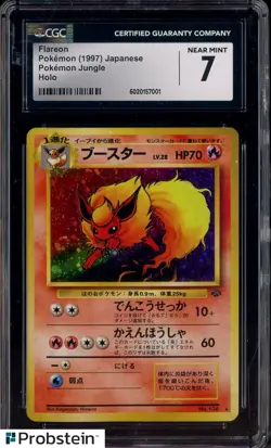 1997 Pokemon Japanese Jungle #136 Flareon Holo CGC 7 NM - Image 1