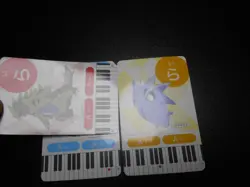 Pokemon Music Musical Note Card x3 Tyranitar Pupitar Larvitar Evolutions #3726 - Image 2