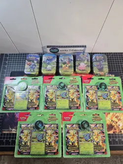 Pokemon Ascended Heroes 5x mini tins full art set/ 5x 2 packs of Ascended! 🍀🍀 - Image 1