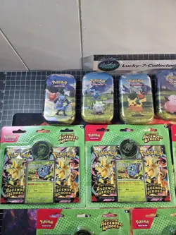 Pokemon Ascended Heroes 5x mini tins full art set/ 5x 2 packs of Ascended! 🍀🍀 - Image 2