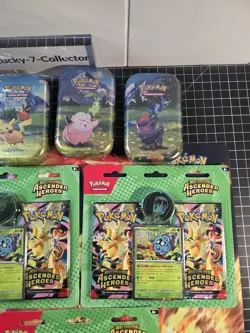 Pokemon Ascended Heroes 5x mini tins full art set/ 5x 2 packs of Ascended! 🍀🍀 - Image 3