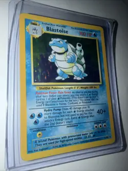 Pokemon TCG Blastoise Holo Rare Base Set 2/102 WOTC Vintage - Image 1