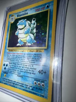 Pokemon TCG Blastoise Holo Rare Base Set 2/102 WOTC Vintage - Image 4