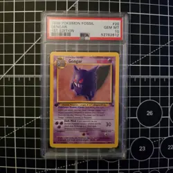 1999 Pokemon Fossil Gengar 1st Edition PSA 10 #20 - Image 1