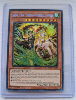 Shiina, Twin Tempests of Celestial Thunder BPRO-EN027 Secret Rare Yugioh - Image 1