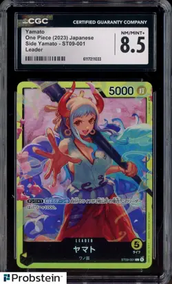 2023 One Piece Japanese Side Yamato ST09-001 Yamato Leader CGC 8.5 NM-MT+ - Image 1