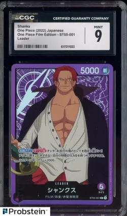 2022 One Piece Japanese Film Edition ST05-001 Shanks Leaders CGC 9 MINT - Image 1