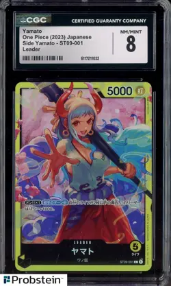 2023 One Piece Japanese Side Yamato ST09-001 Yamato Leader CGC 8 NM-MT - Image 1