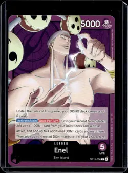 2026 One Piece Adventure on Kami's Island Enel Leader #OP15-058 - Image 1