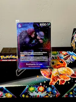 One Piece TCG Rosinante and Law The Azure Seas Seven EB04-038 Super Rare ALT ART - Image 1