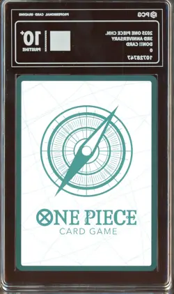 2025 One Piece Chinese 3rd Anniversary DON!! Card PCG 10+ PRISTINE - Image 2