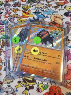 Paldean Tauros Shiny Rare Paldean Fates 172/091 - NM (2 cards, sold seperately) - Image 5