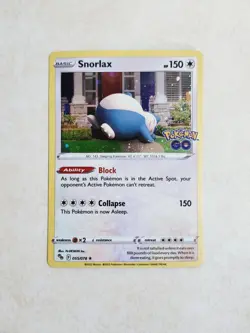 Snorlax 055/078 Pokemon Go (Cosmos Holo Rare) Pokemon Card - Image 1