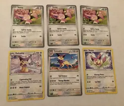 Lot Of 6 Skitty and Delcatty Pokemon Cards - Image 1