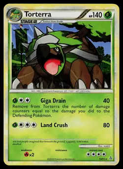 Pokemon Card - Torterra Unleashed 10/95 Holo Rare - Image 1