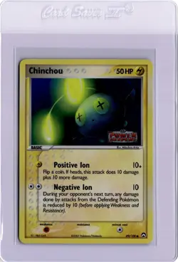 Chinchou Reverse Holo ex Power Keepers Stamped 49/108 2007 Pokemon Card - Image 1