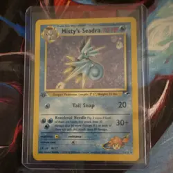 Misty's Seadra Gym Heroes 9/132 1st Edition Holo Rare Pokemon TCG Card - Image 1
