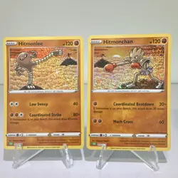 2 Card Lot Hitmonlee 011 + Hitmonchan 012 TCG Classic Holo Pokemon - Image 1
