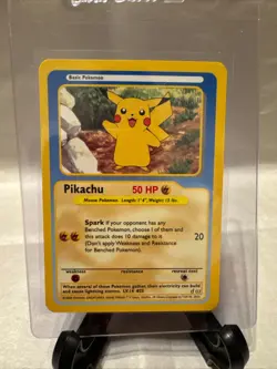 Pikachu Funskool 2004 India Pokemon Card Vintage - Excellent Condition - Image 1