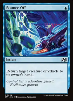 x4 Bounce Off - Foil C MTG Aetherdrift M/NM, English - Image 1