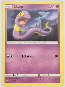 Ekans 26/68 Pokemon - Sun & Moon Hidden Fates MP - Image 1