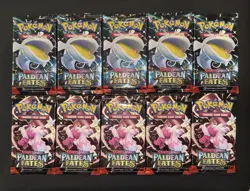 Pokemon S&V Paldean Fates Booster Pack Lot (10 Packs) New/Sealed- US Seller - Image 1