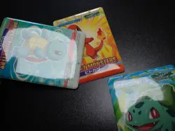 Pokemon Bandai Waterproof Bathroom Menko Card Charmander Squirtle Bulbasaur #27 - Image 5