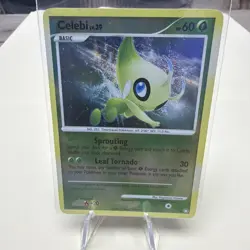 Celebi LV.39 7/123 Rare Reverse Holo Pokemon Card LP - Image 1