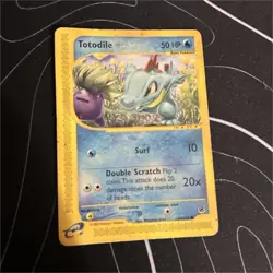 Pokemon Totodile 134/165 Expedition Base Set Common Regular Basic 50 HP - Image 1