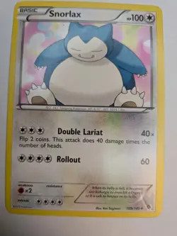 Snorlax 109/149 - 2012 Boundaries Crossed Vintage Pokemon TCG - Image 1