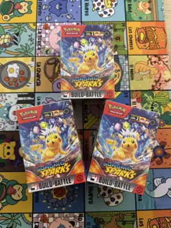 Pokemon Scarlet and Violet Surging Sparks Build and Battle Box [SV08] Sealed X 3 - Image 3