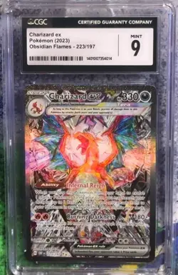 Pokemon CGC 9 Charizard ex Special Illustration Rare Obsidian Flames - 223/197 - Image 1