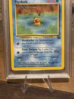 🦆😐 ❓2000 POKEMON PSYDUCK #20 POKEMON LEAGUE BLACK STAR PROMO PSA 9 ❓😐🦆 - Image 3