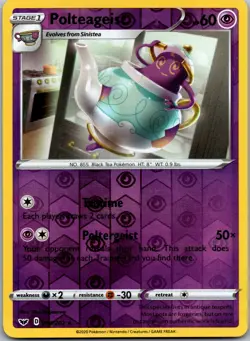 Polteageist 090/202 - Sword & Shield Base Set Pokemon NM Reverse Holofoil - Image 1