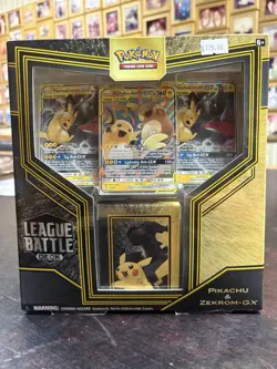 Pokemon Pikachu & Zekrom-GX League Battle Deck - Factory Sealed Deck 820650807855 - Image 1