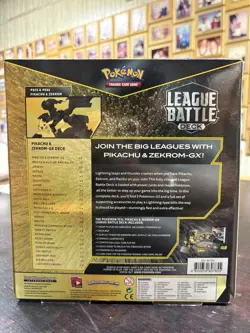 Pokemon Pikachu & Zekrom-GX League Battle Deck - Factory Sealed Deck 820650807855 - Image 2