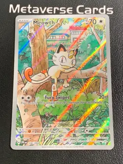 Pokemon EN Meowth Illustration Rare ME02: Phantasmal Flames 106/094 - Image 1