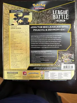 Pokemon Zekrom Pikachu GX League Battle Deck Sealed New - Image 2