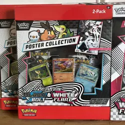 Sams Club's Pokemon Black Bolt & White Flare Poster Binder Booster Box Lot Of 3 - Image 2