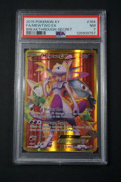 Pokemon XY Breakthrough Mewtwo EX Secret #164 - PSA 7 - Image 1