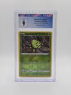 Spinarak Ditto Pokemon 2022 Pokemon GO - 006/078 Reverse Holo CGC Mint 9 - Image 1