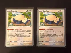 NM - (2) Snorlax 143/196 - World Championship 2023 - Lost Origin - Pokemon TCG - Image 1