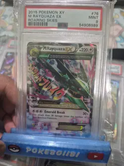 Pokemon XY Roaring Skies 2015 M Rayquaza EX 76/108 English PSA 9 - Image 1